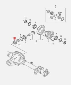 Vedere alternativă la Rulment Diferential  Volkswagen Crafter 2N0525251A