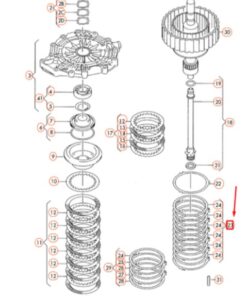 Alternative view of Set discuri și șaibe ambreiaj automată 01J CVT Multitronic 01J398241B /01J398139