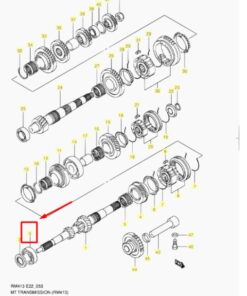 Vedere alternativă la Rulment  Suzuki 09262-22031 / 0926222031 / 24155M68K40