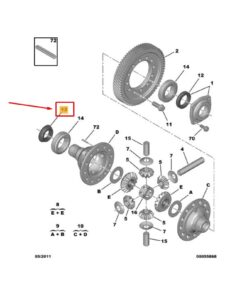 Vedere alternativă la Simering Diferential MLGU 9806740980 / 9649569280 / 301033