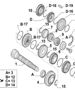 Vedere alternativă la Surub Ax Secundar MLGU 9637010780/ 230464
