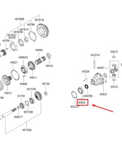 Vedere alternativă la Rulment Carcasa Sateliti Hyundai / Kia  45839-3B050 / 45839-3B650