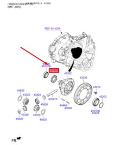 Vedere alternativă la Simering  Diferential Hyundai / Kia  4330024300 / 458403A600