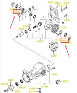 Vedere alternativă la Rulment Hyundai / Kia 5306639000 / 53066-39000