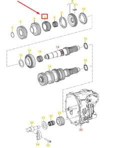 Vedere alternativă la Pinion Viteza A 6-A 42 de dinti 0CB311349A