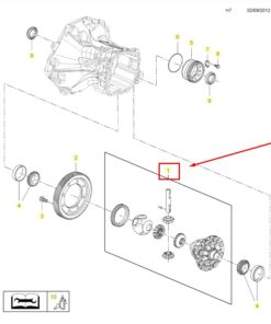 Vedere alternativă la Grup sateliti Cutie Viteza Opel F17 98500430 / 371397