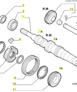 Vedere alternativă la Pinion Mers Inapoi 55192468 / K68136781AA