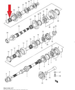 Alternative view of Rulment Suzuki 24380-83810 / 2438083810