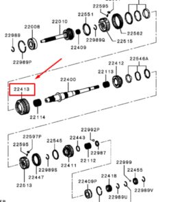 Vedere alternativă la Pinion A 3-A 2526A019 L200